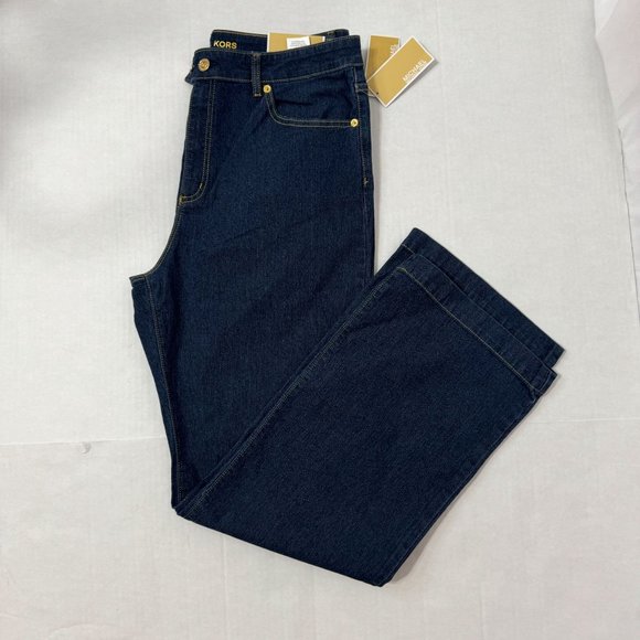 Michael Kors NWT Sz 14 Higher Rise Selma Boot Cut Jeans - Picture 10 of 14